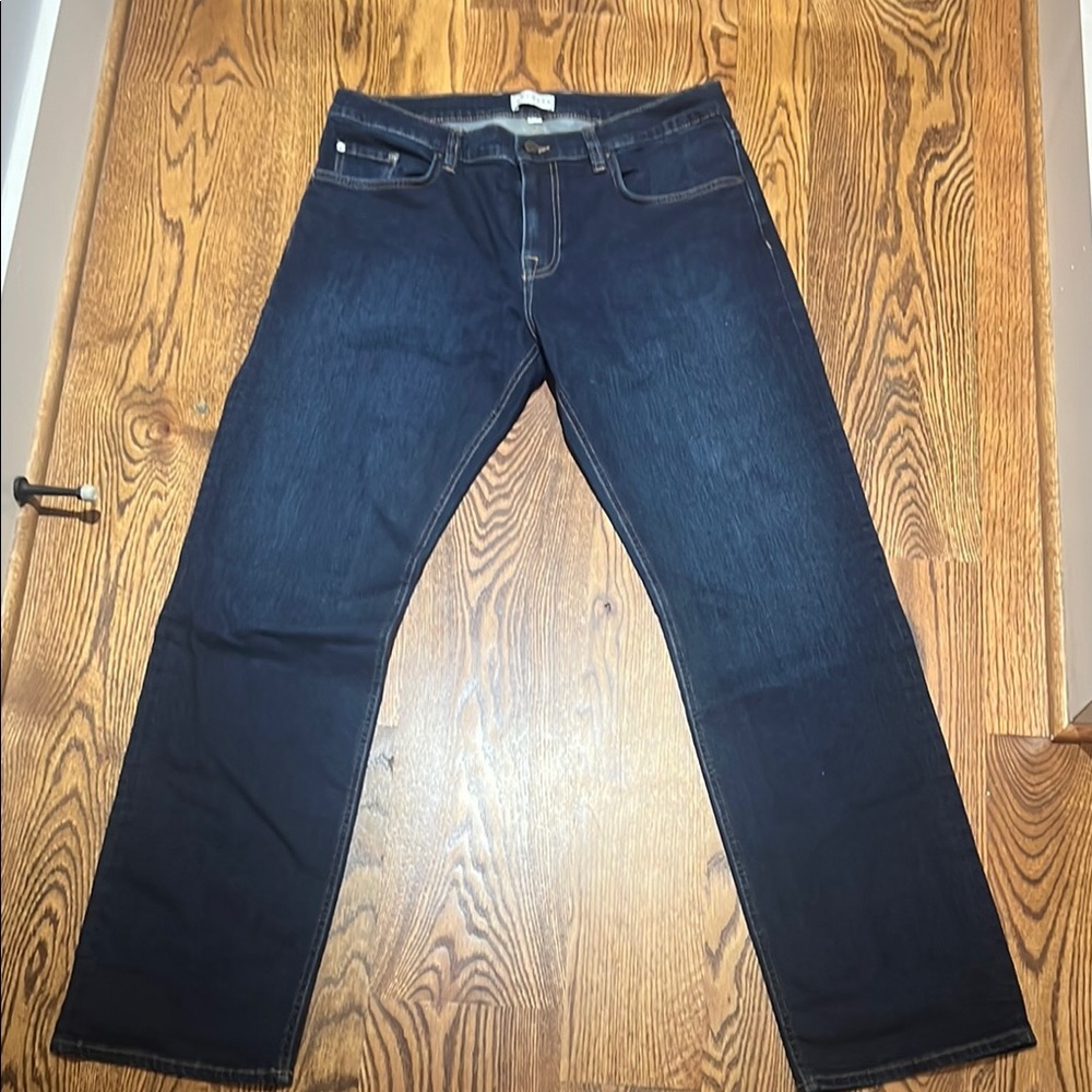 Tecovas Men's Dark Blue Straight slim Jeans. Size 34x32